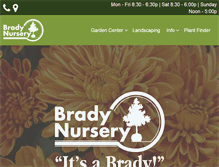 Tablet Screenshot of bradynursery.com